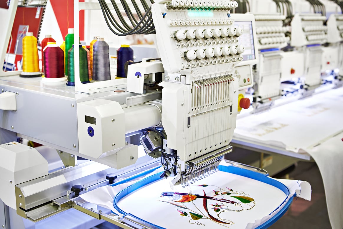 Embroidery industrial machine